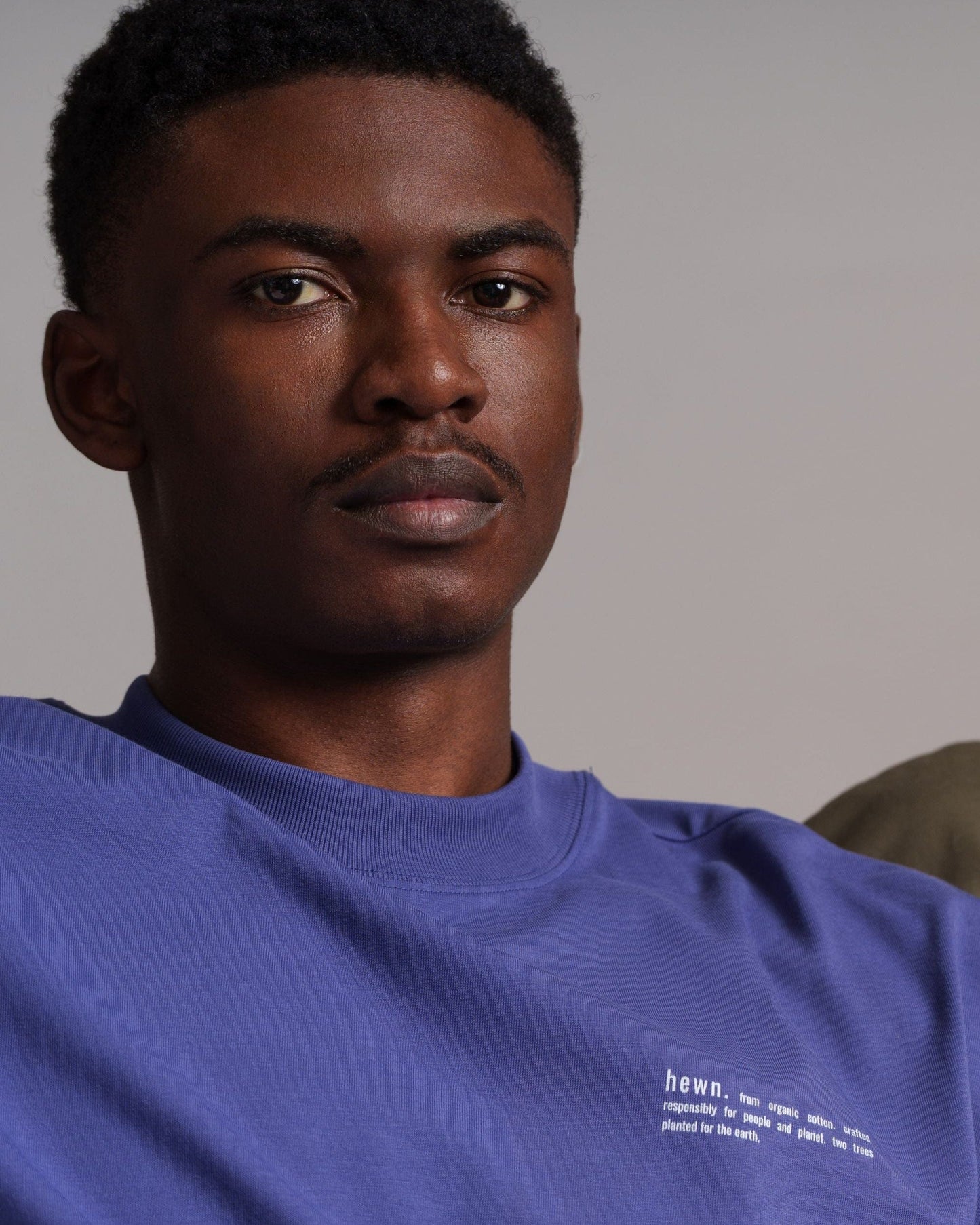 Men's Organic Cotton Signature Oversized T-Shirt | Dusk Purple