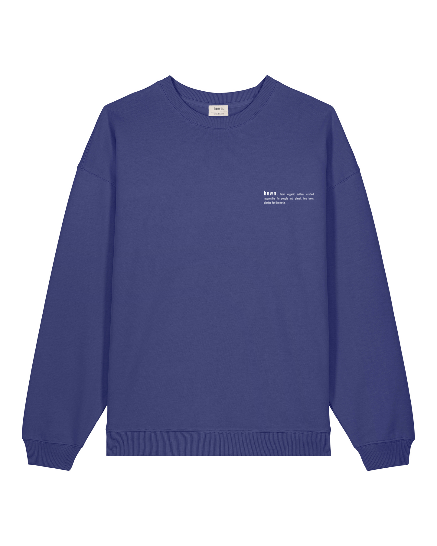 Women's Organic Cotton Signature Oversized Sweatshirt | Dusk Purple