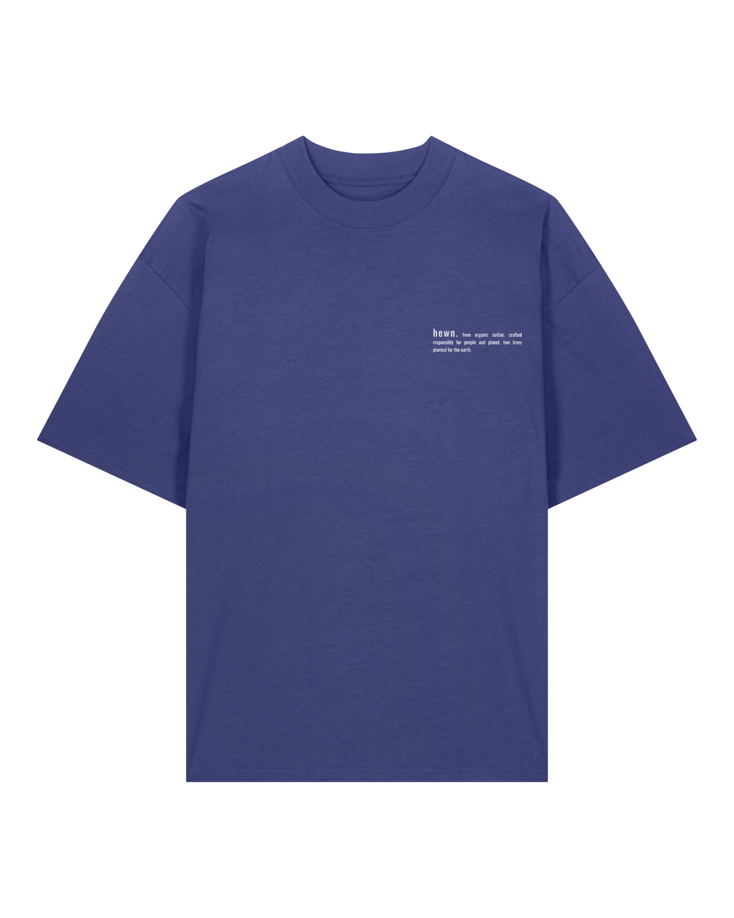 Men's Organic Cotton Signature Oversized T-Shirt | Dusk Purple