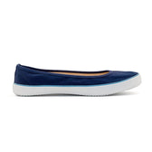 Ballet Flats, Blue and White - Vegan America