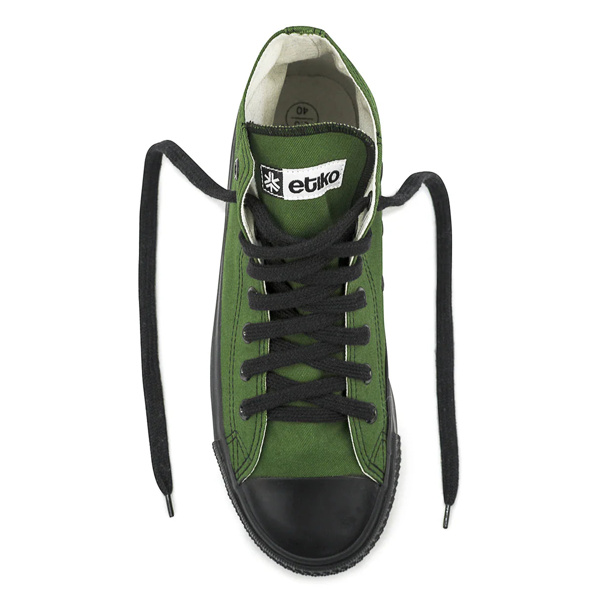 Kids High Top Sneakers, Olive & Black, CLEARANCE STOCK