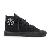 High Top Sneakers, All Black - Vegan America