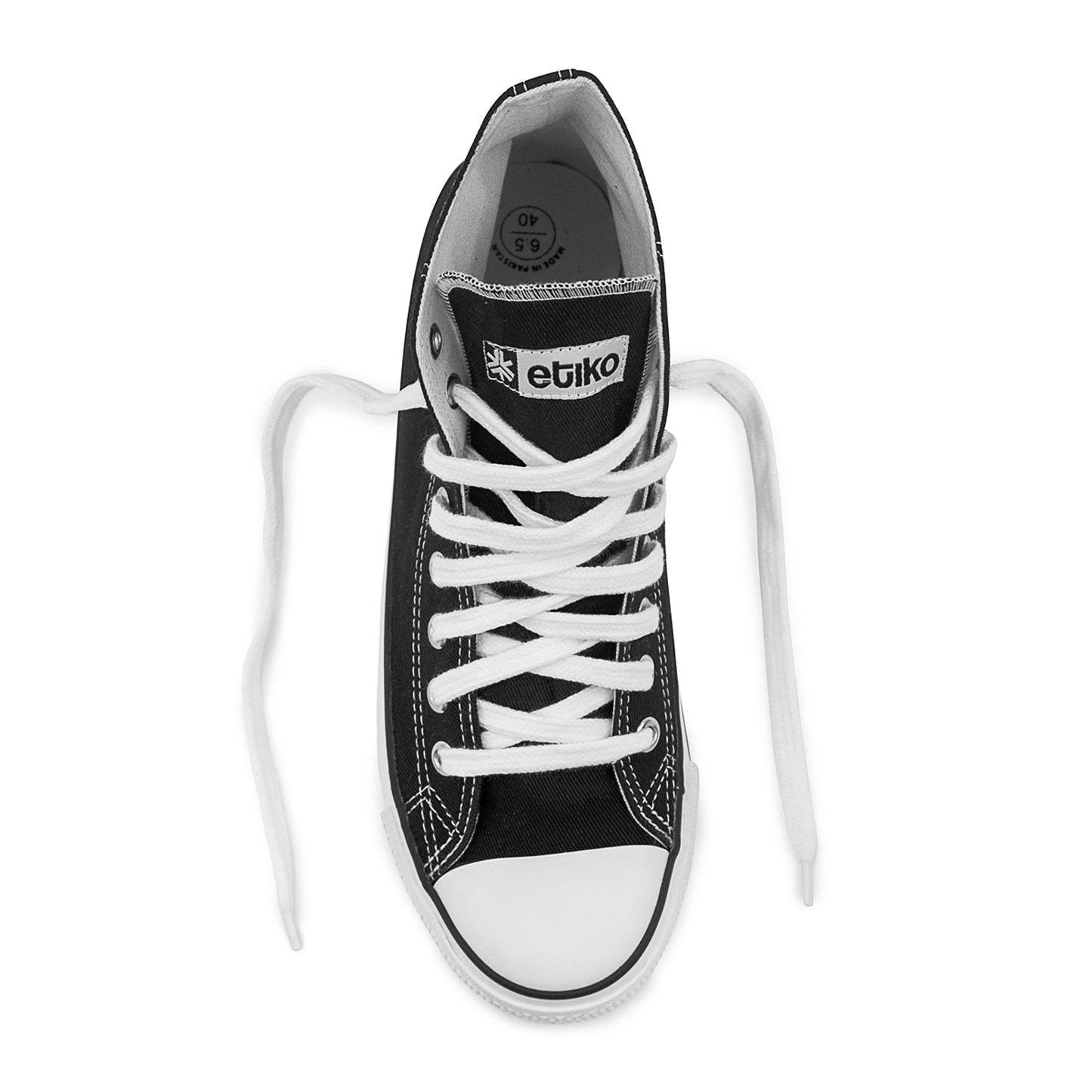 High Top Sneakers, Black & White