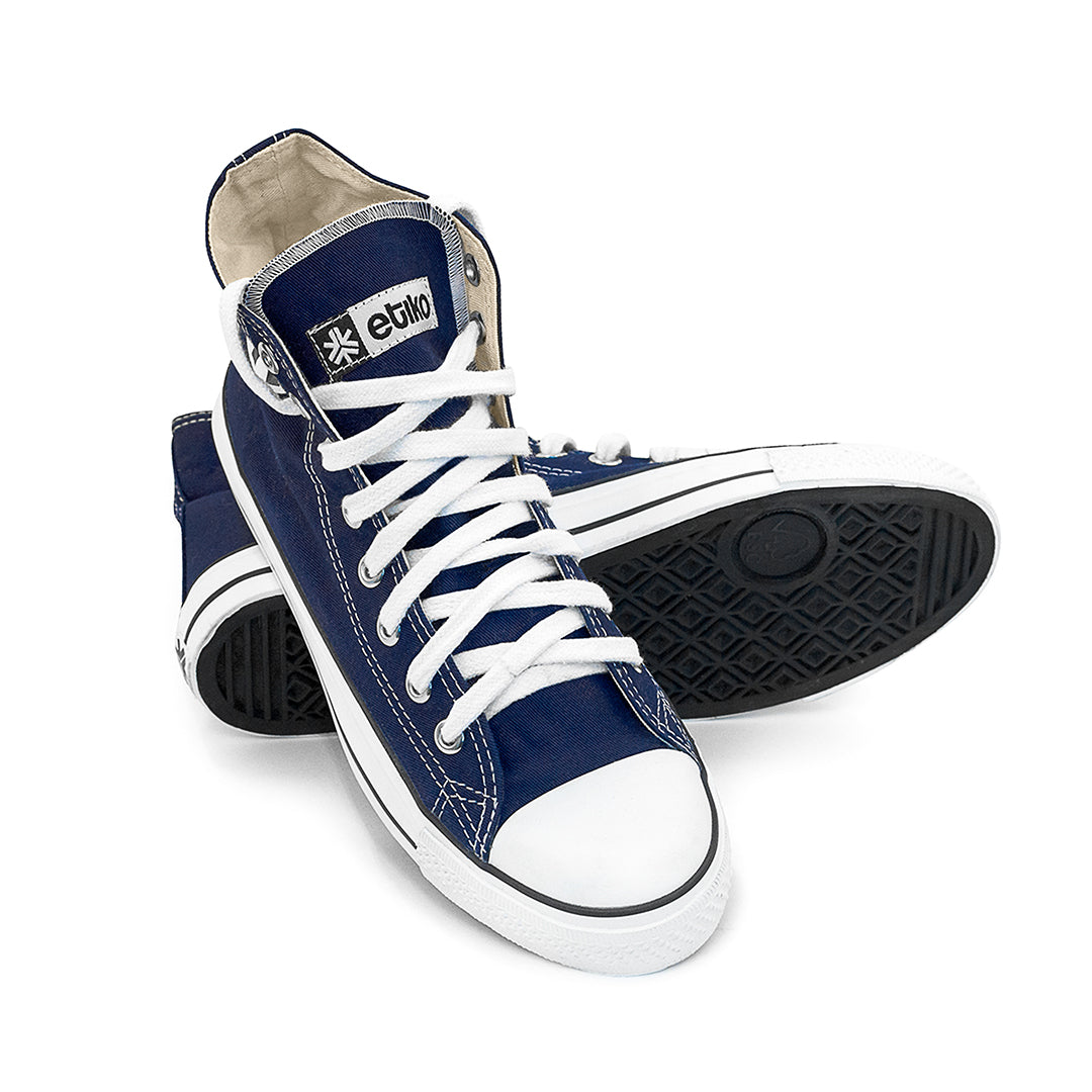High Top Sneakers, Blue & White