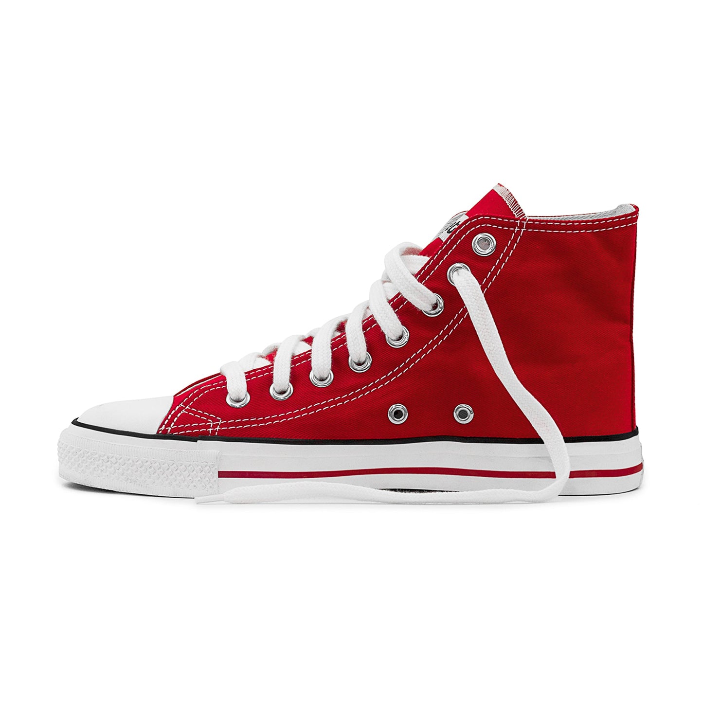 High Top Sneakers, Red & White