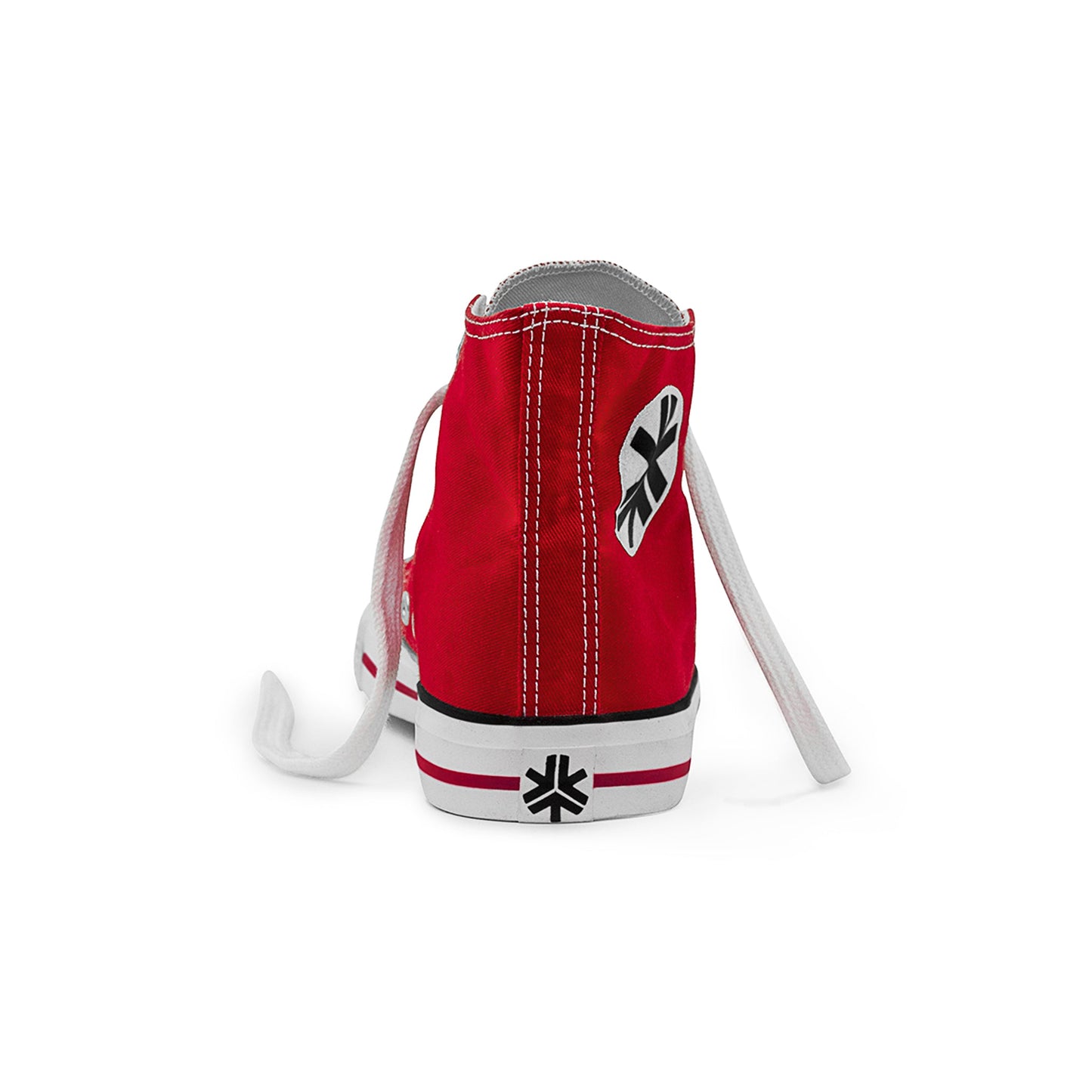 High Top Sneakers, Red & White