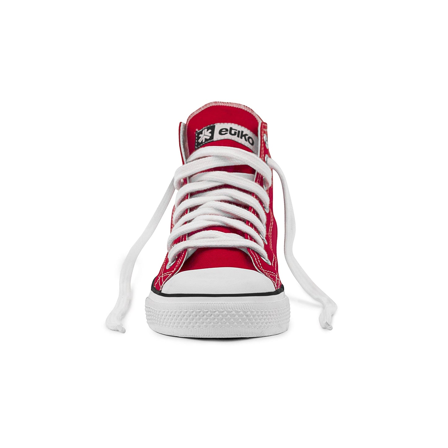 High Top Sneakers, Red & White