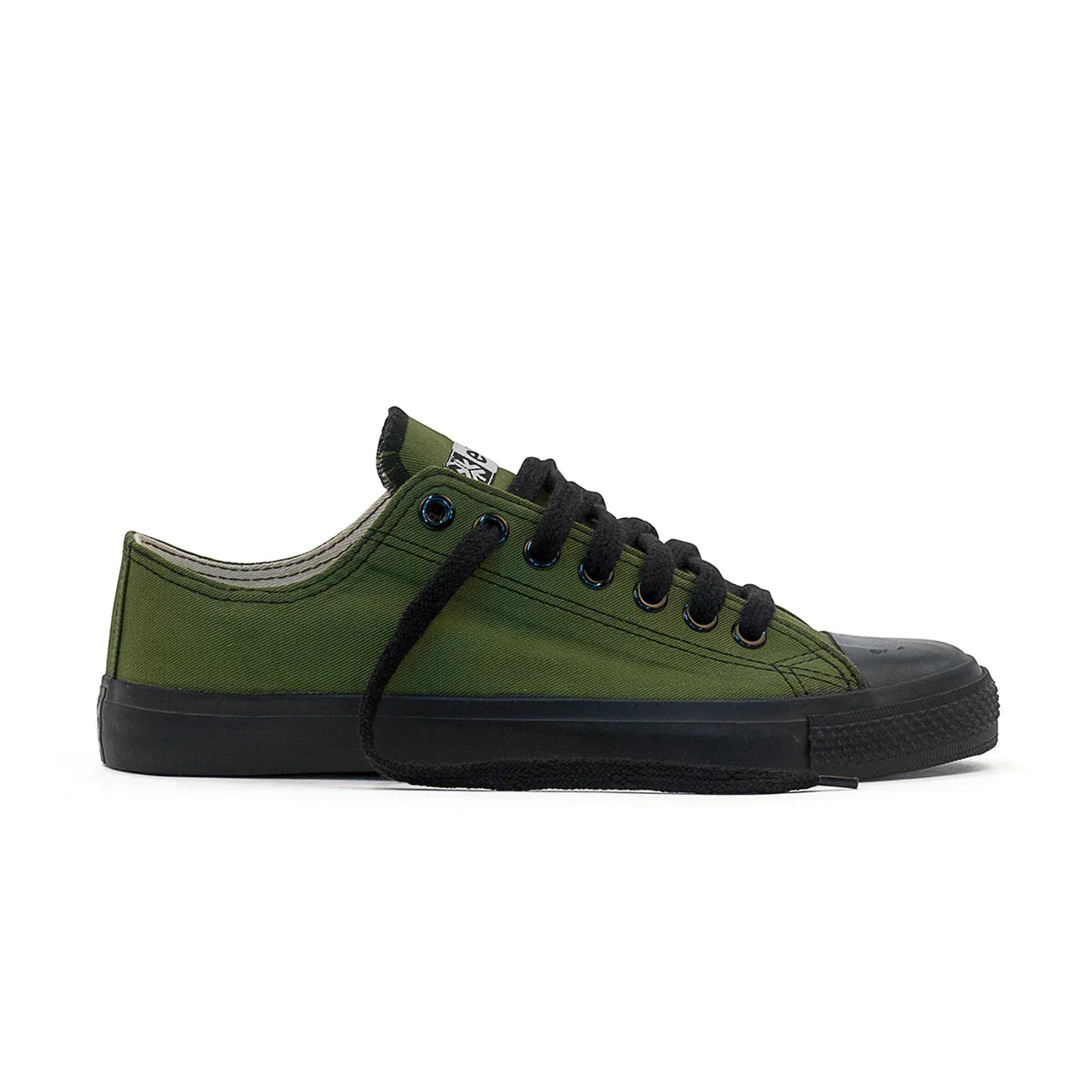 Kids Low Cut Sneakers, Olive & Black CLEARANCE STOCK
