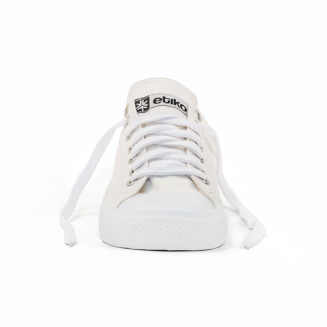 Low Cut Sneakers, All White CLEARANCE STOCK
