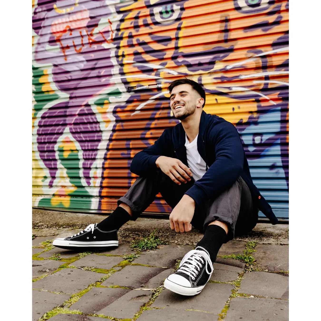 Low Cut Sneakers, Black & White