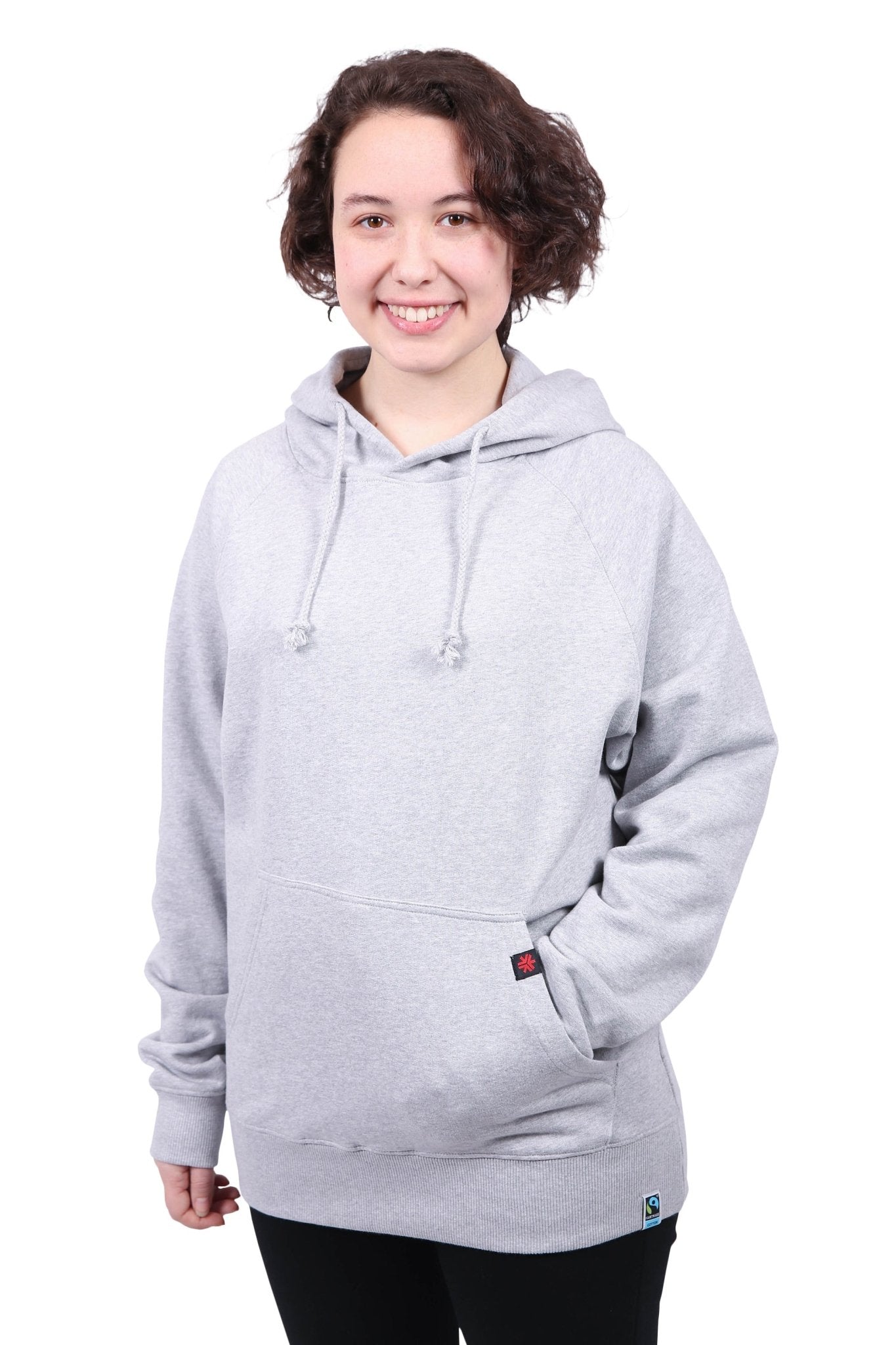 Pullover Hoodie, Unisex Grey - Vegan America