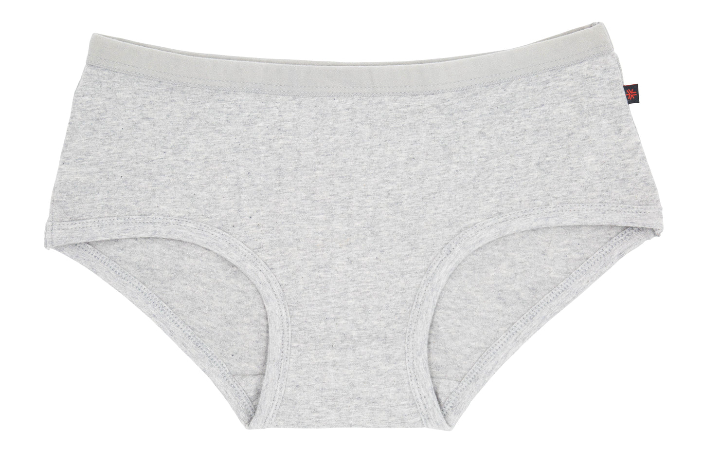 Heather grey colour boyfit underwear bundle ethically made with fairtrade certified organic cotton.