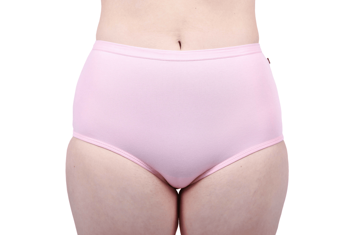 Ethical Women's Full Brief Underwear (2 Pack Black and Pink) - Vegan America