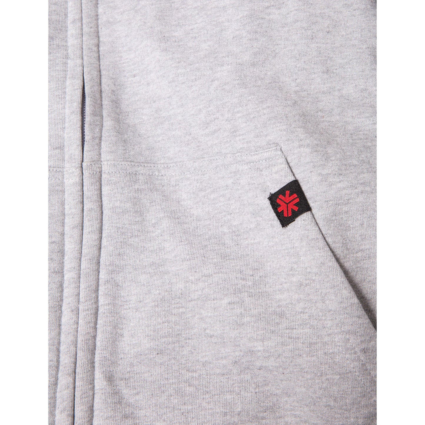 Zipped Hoodie, Unisex Grey
