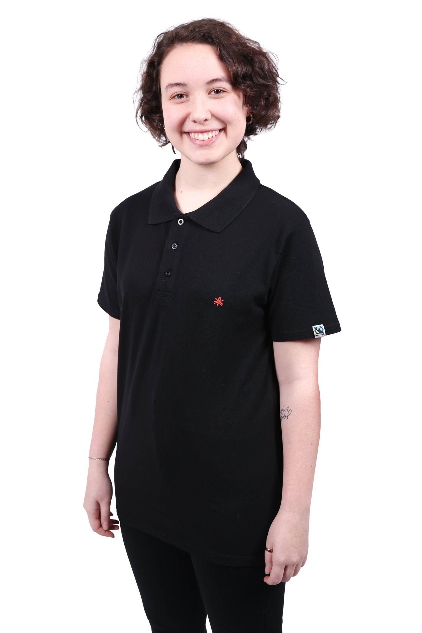 Polo Shirt, Unisex Black - Vegan America