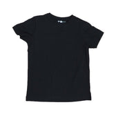 Round Neck T-Shirt, Kids Black - Vegan America