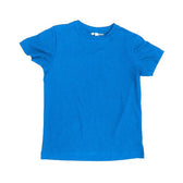 Round Neck T-Shirt, Kids Blue Marle - Vegan America