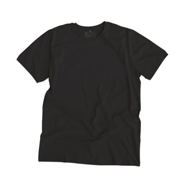 Round Neck T-shirt, Unisex Black - Vegan America