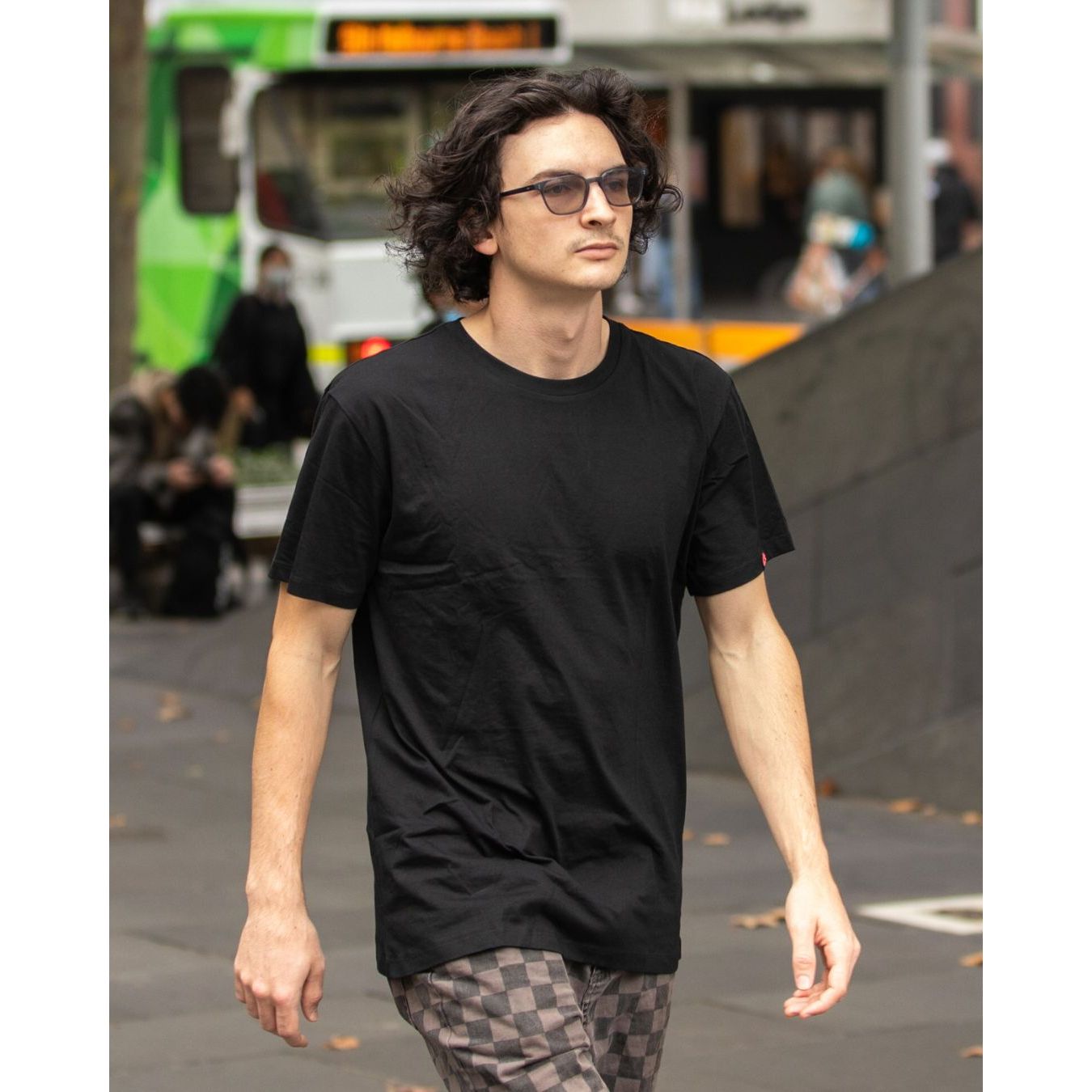 Round Neck T-shirt, Unisex Black