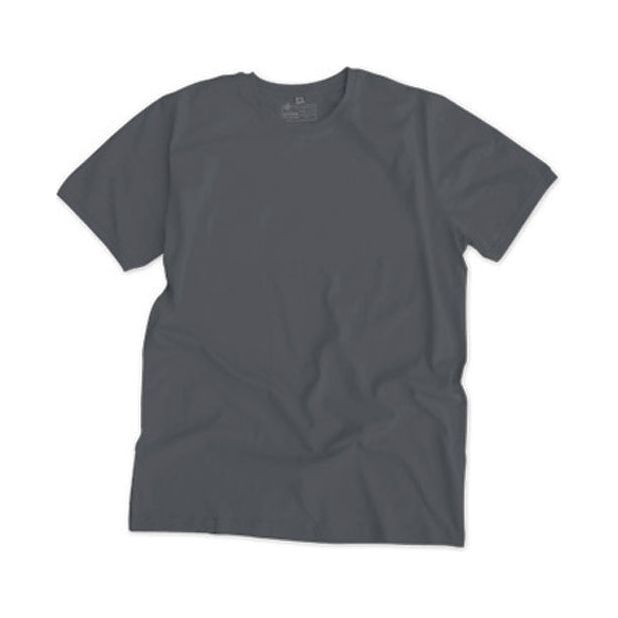 Round Neck T-shirt, Unisex Charcoal