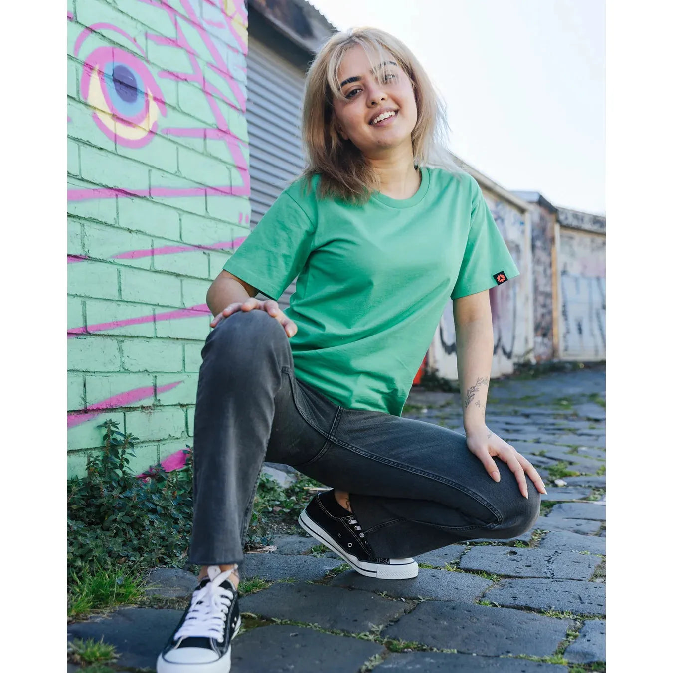 Round Neck T-shirt, Unisex Green