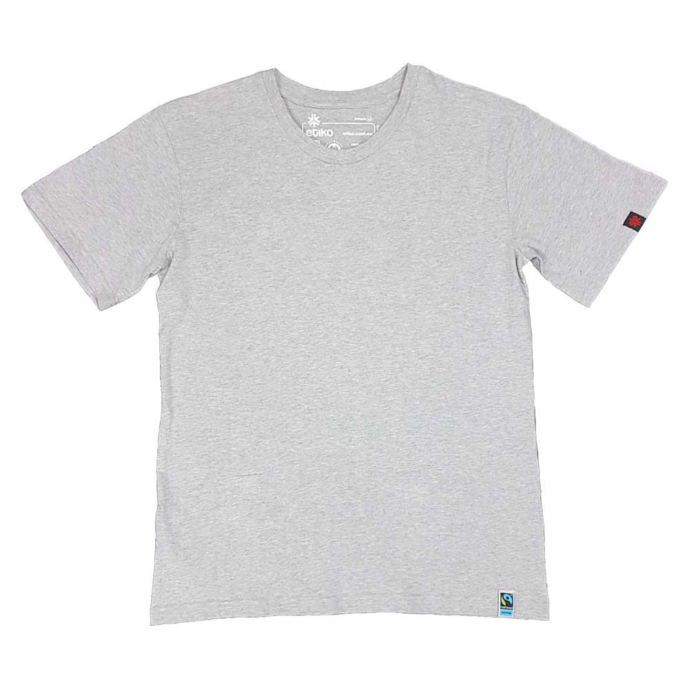 Round Neck T-shirt, Unisex Grey Marle