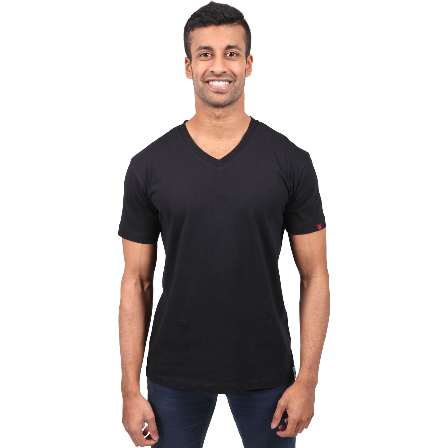 V-Neck T-shirt, Unisex Black
