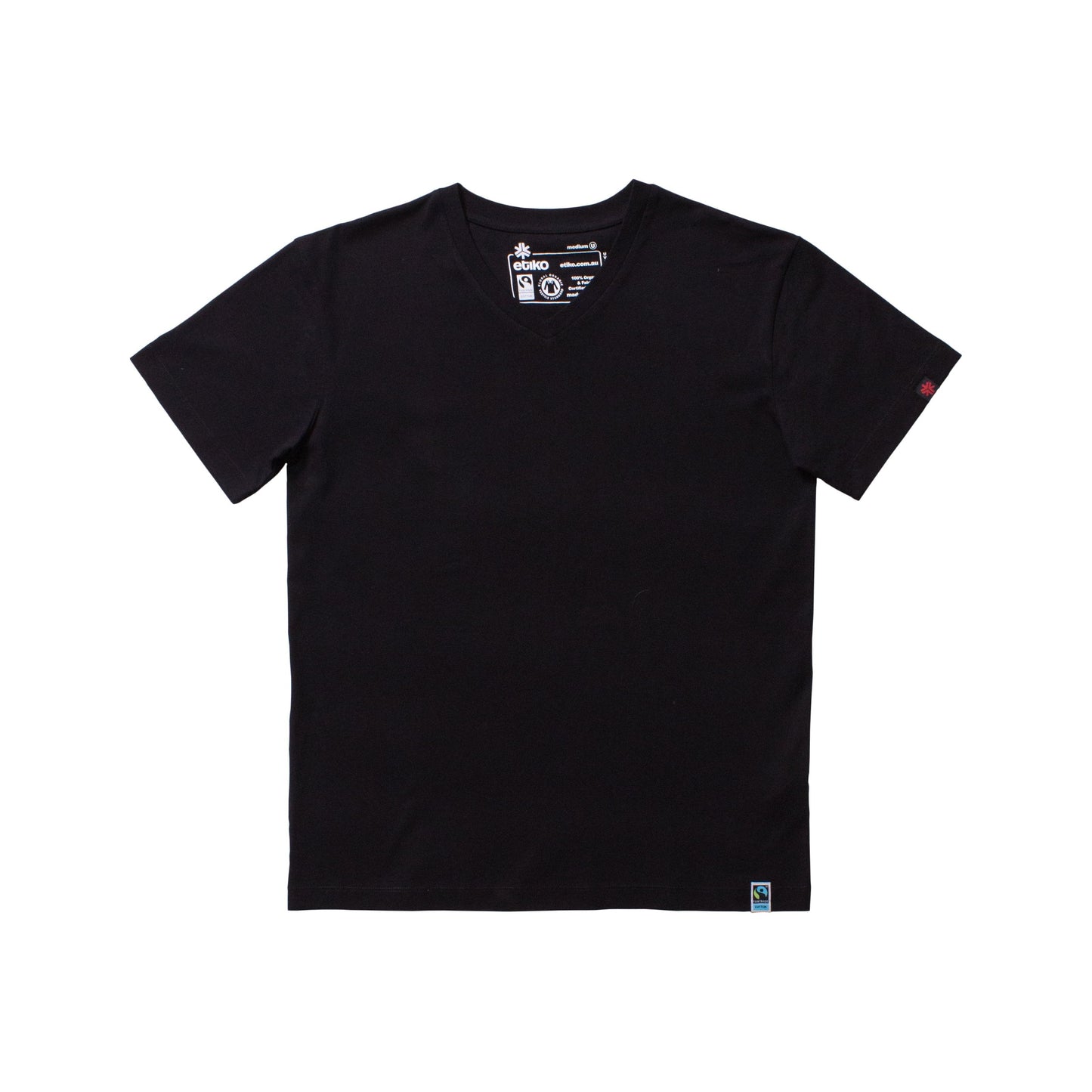 V-Neck T-shirt, Unisex Black
