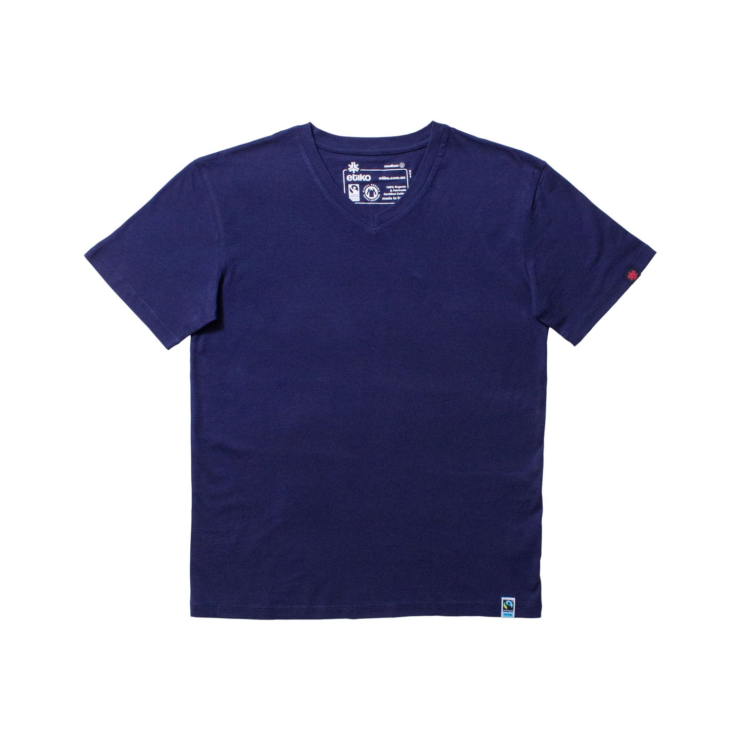 V-Neck T-shirt, Unisex Navy