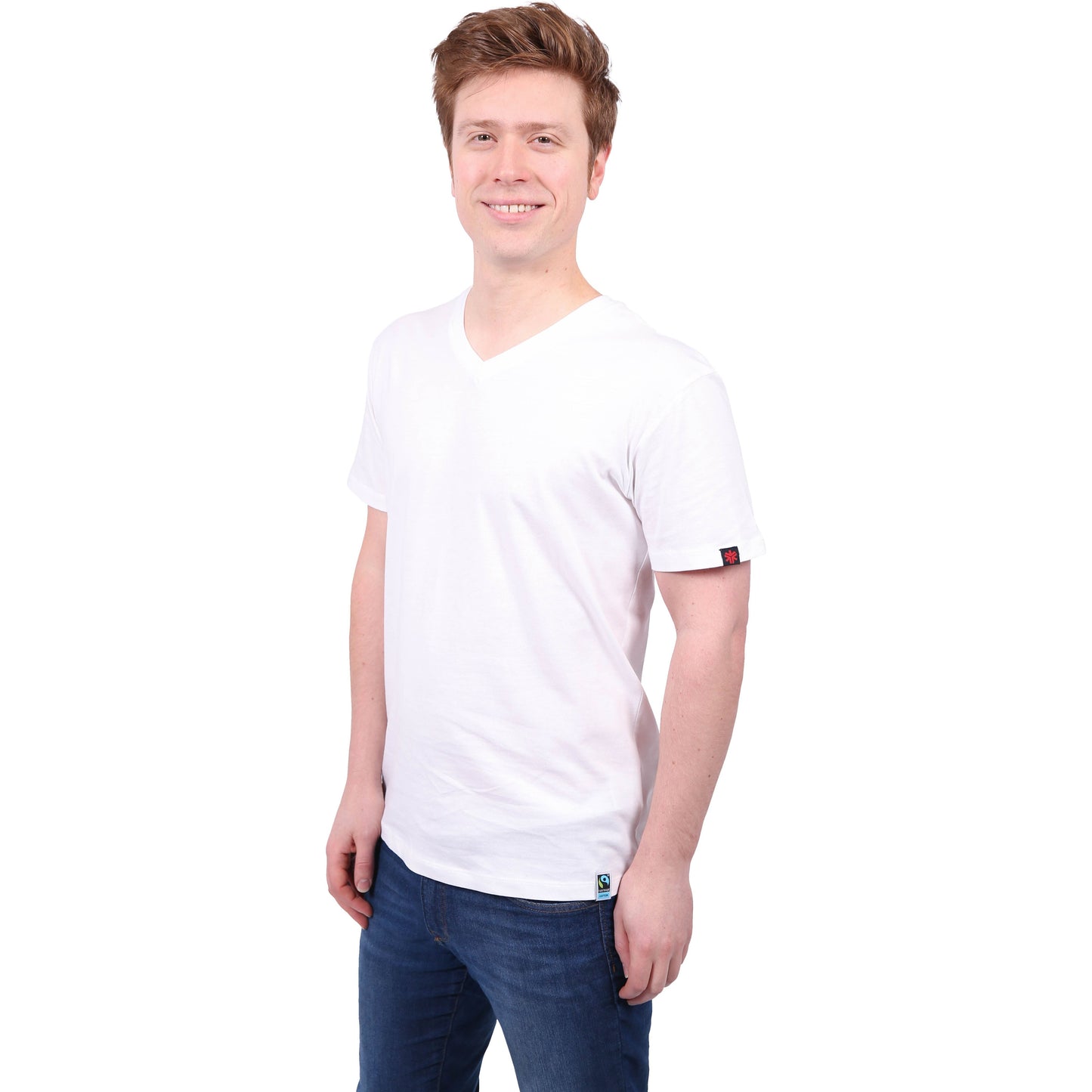 V-Neck T-shirt, Unisex White