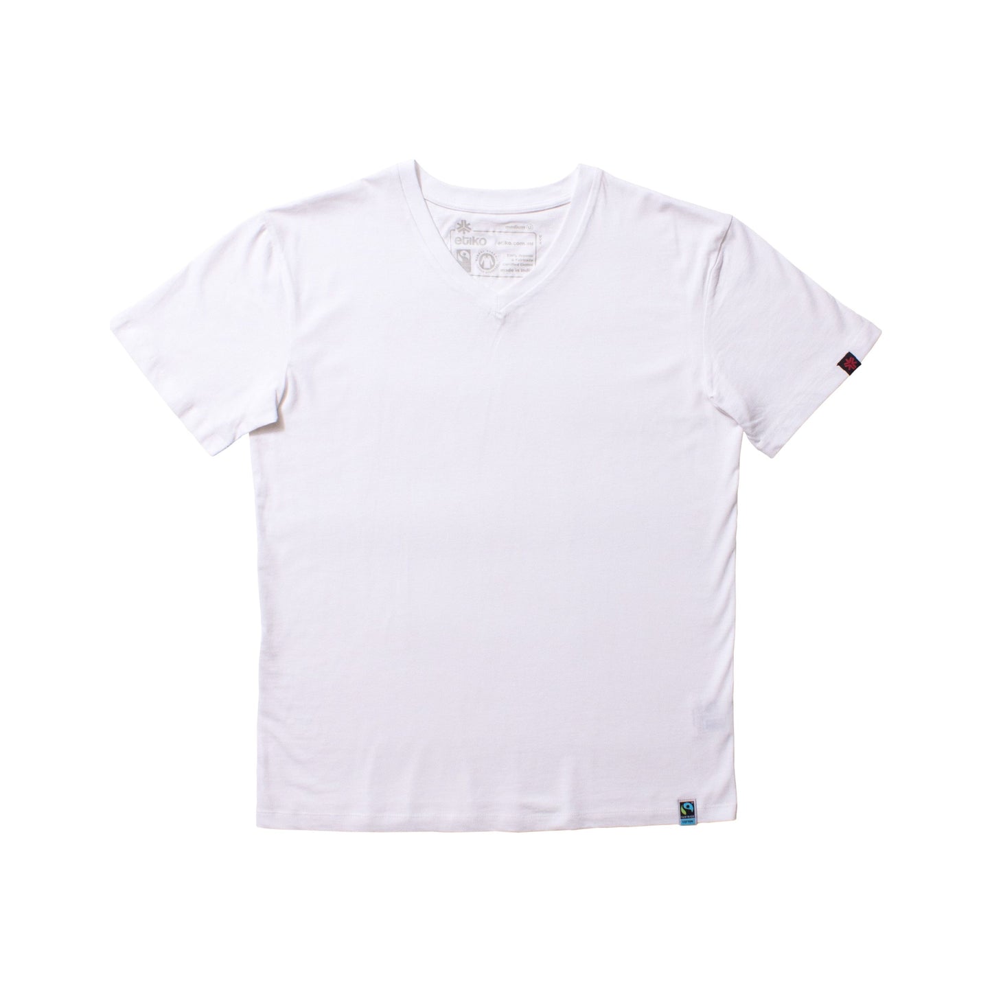 V-Neck T-shirt, Unisex White