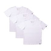 V-NECK T-SHIRT, UNISEX WHITE (3 Pack) - Vegan America