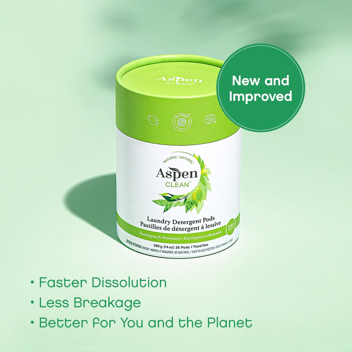 AspenClean Eucalyptus Laundry Pods