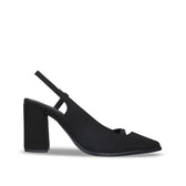 Women's Vegan Heeled Sandals Ember Black - Vegan America