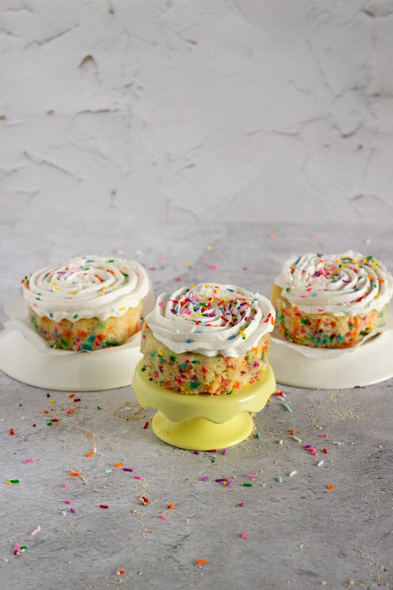 Personal Funfetti Cake - Vegan America