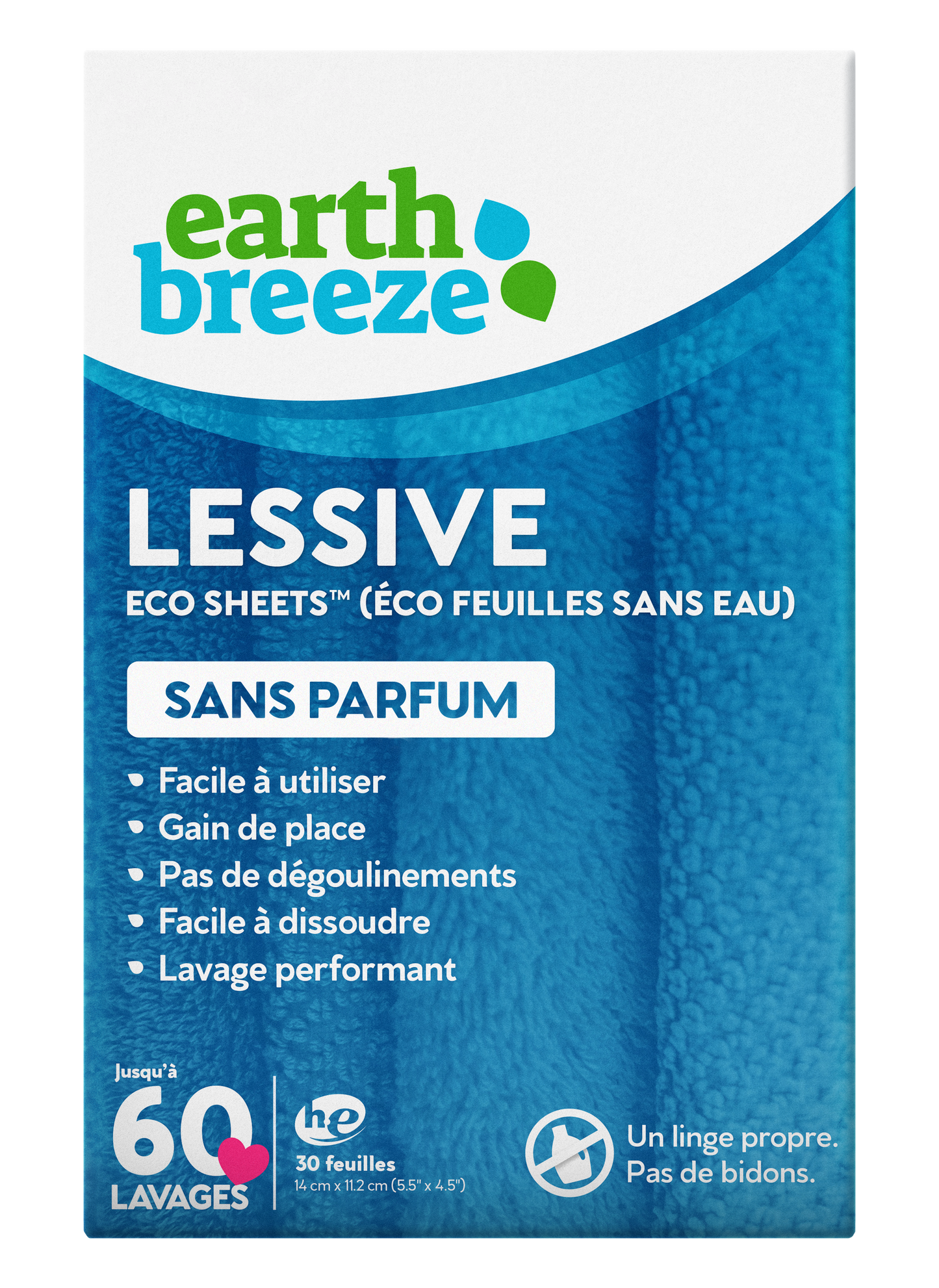30 Éco-Feuilles - 60 lavages