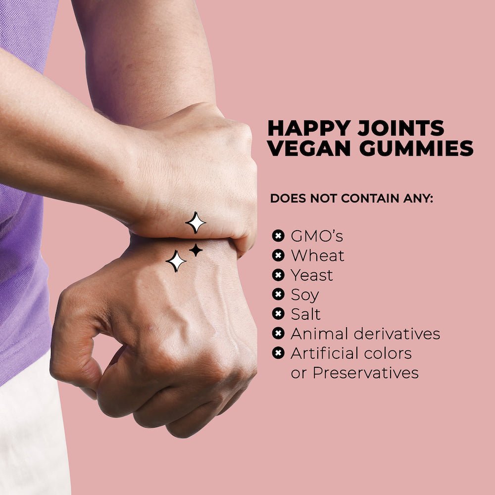 Vegan Turmeric & Ginger Happy Joints Gummies - Vegan America