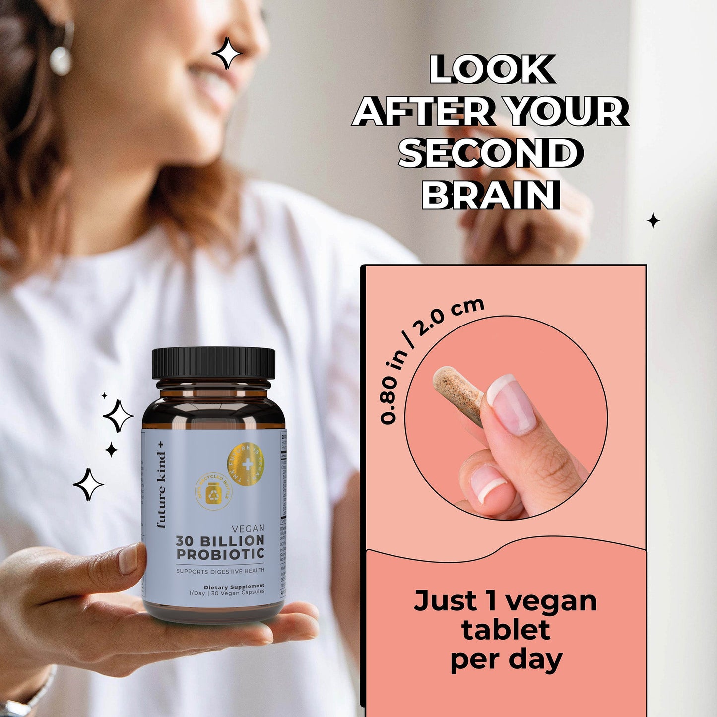 Vegan Probiotics Digestion Supplement (30 Billion CFUs) - Vegan America