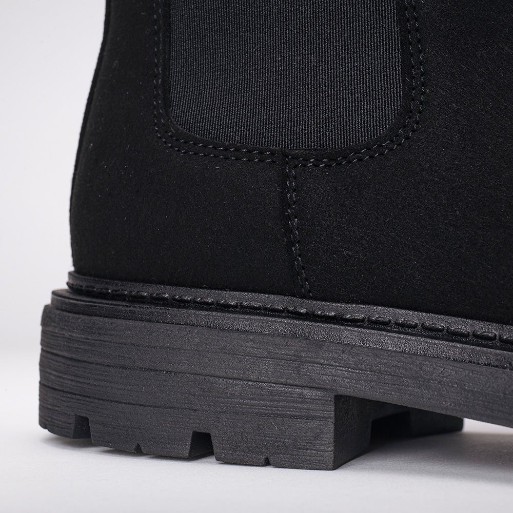 Men's Vegan Chelsea Boots Faber Black - Second Life - Vegan America