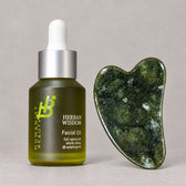 Herban Wisdom® Facial Oil + Gua Sha Tool - Vegan America