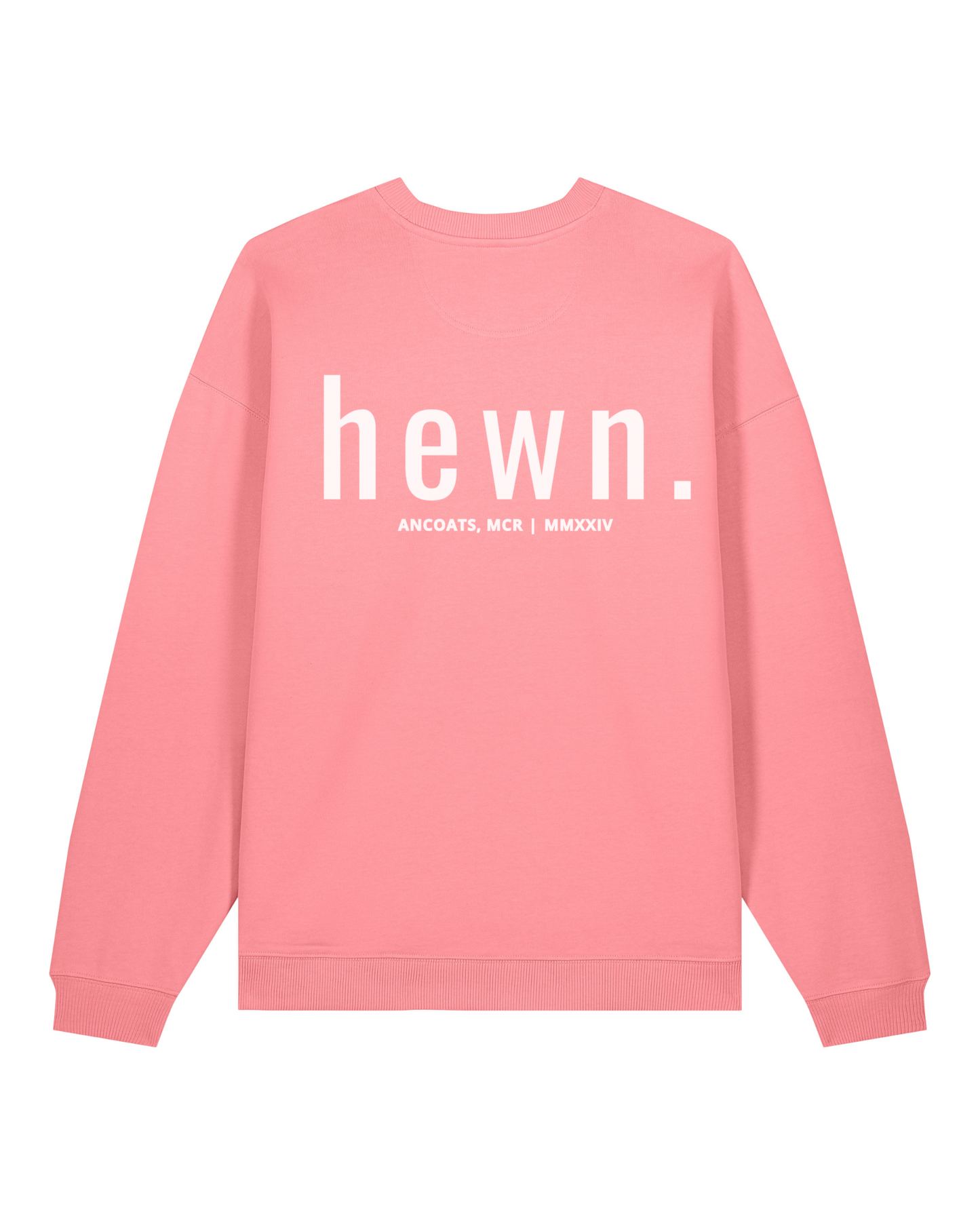 Women's Organic Cotton Signature Oversized Sweatshirt | Flamingo Pink