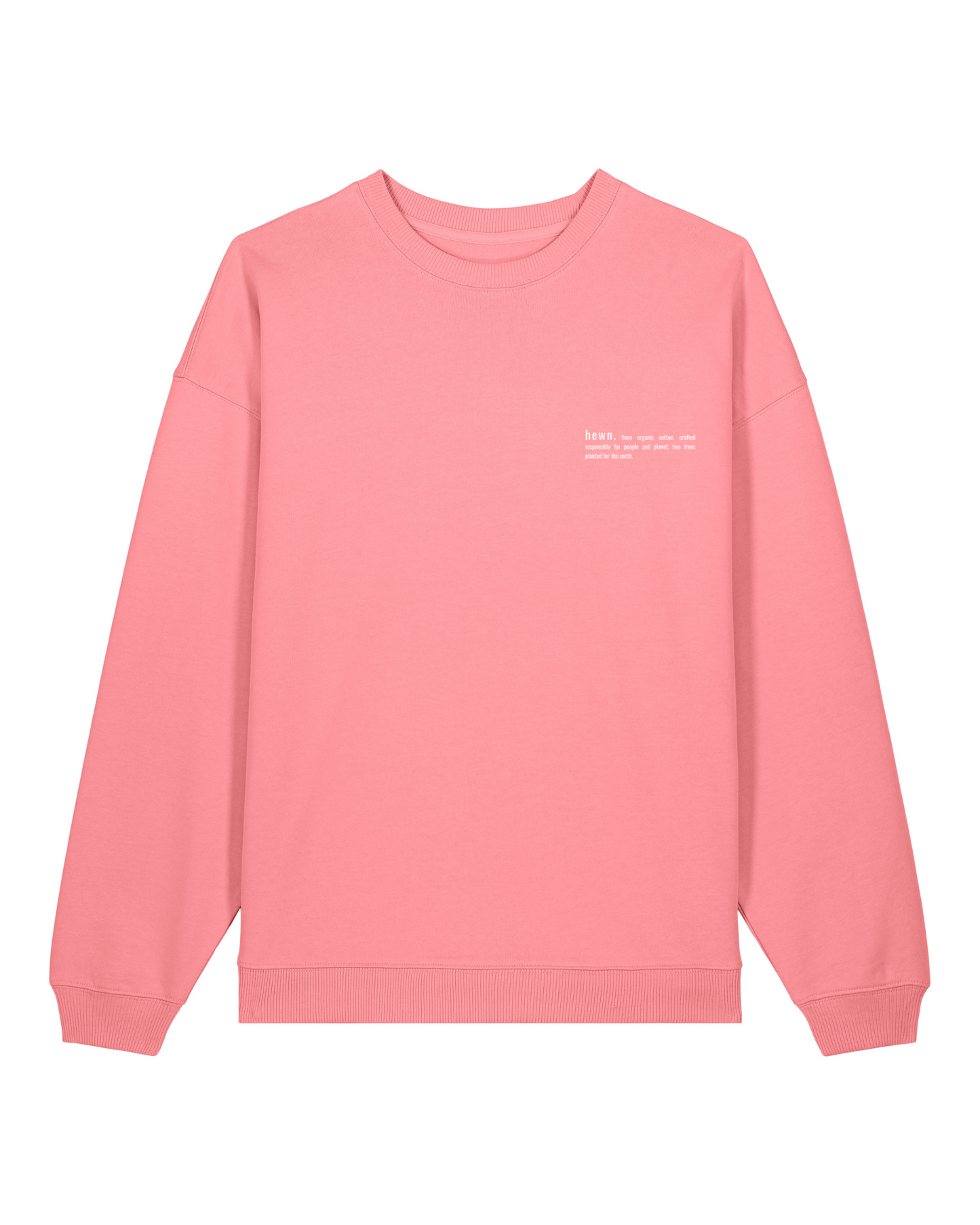Women's Organic Cotton Signature Oversized Sweatshirt | Flamingo Pink