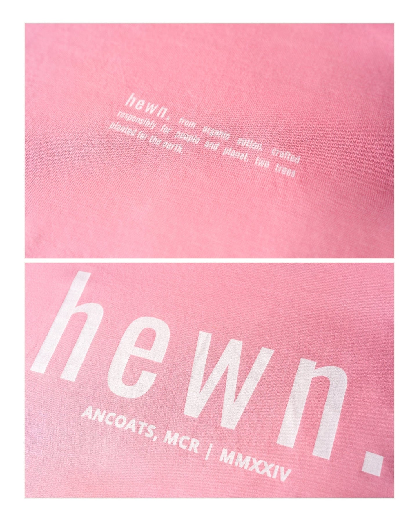 Men's Organic Cotton Signature Oversized T-Shirt | Flamingo Pink