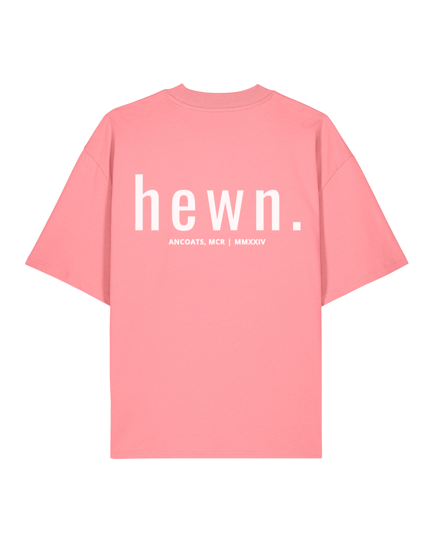 Men's Organic Cotton Signature Oversized T-Shirt | Flamingo Pink