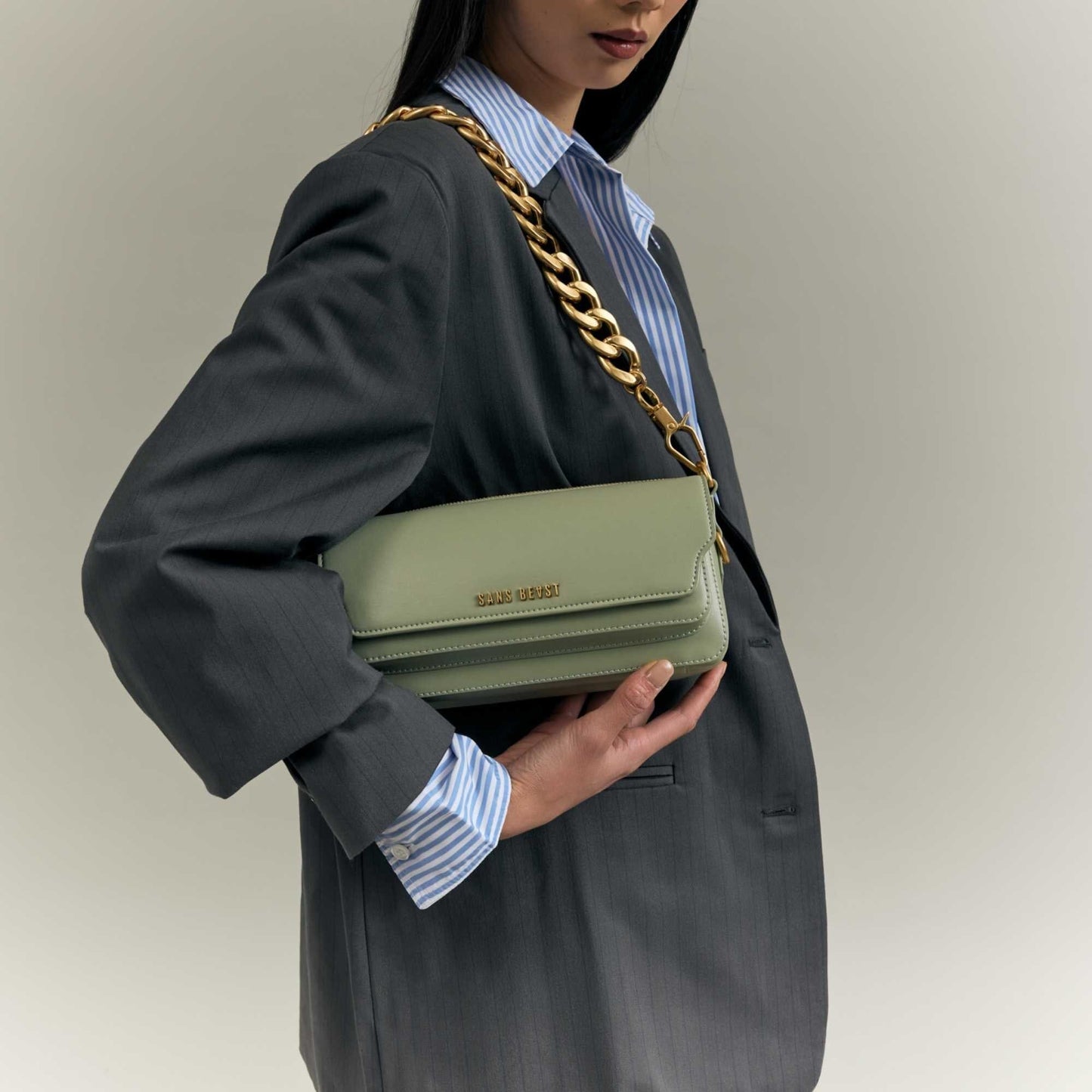 Gemini Handbag - Sage
