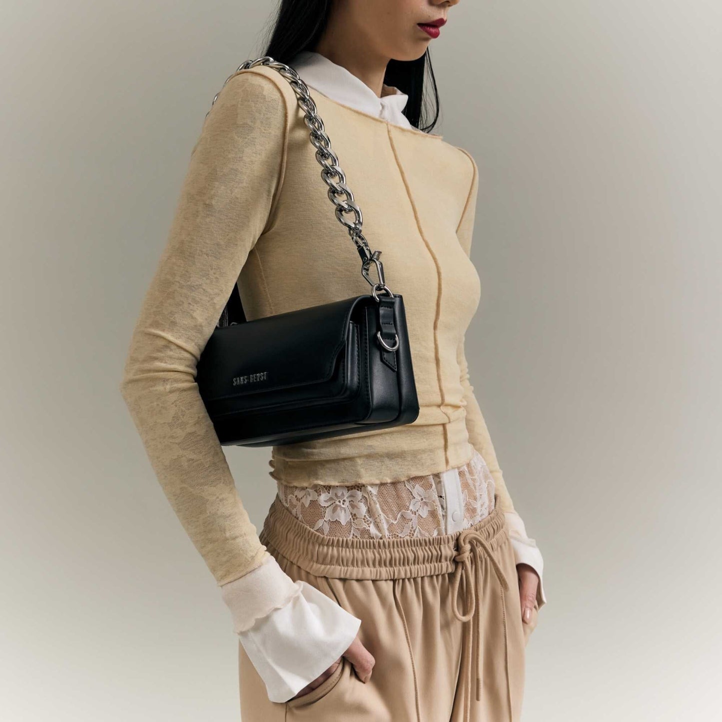 Gemini Handbag - Noir