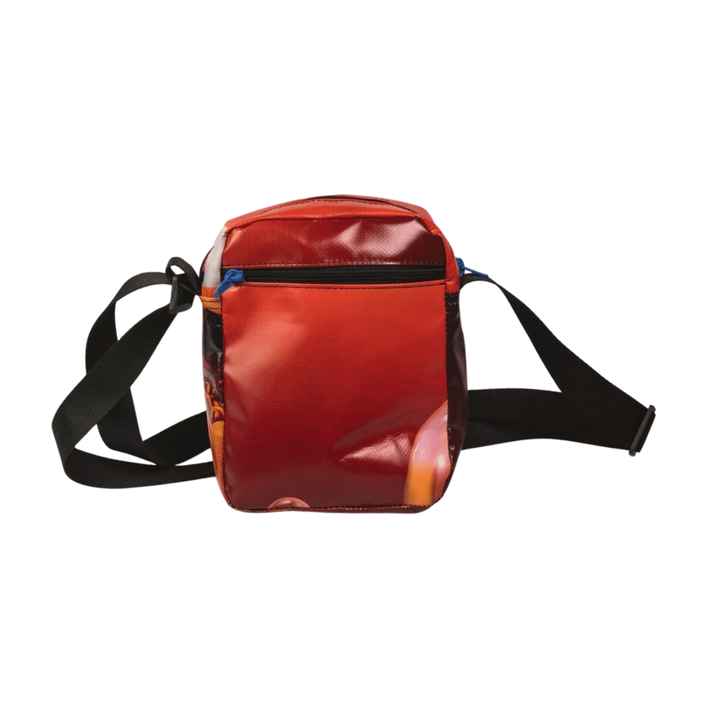 crossbody bag publicity banner orange & red - Vegan America
