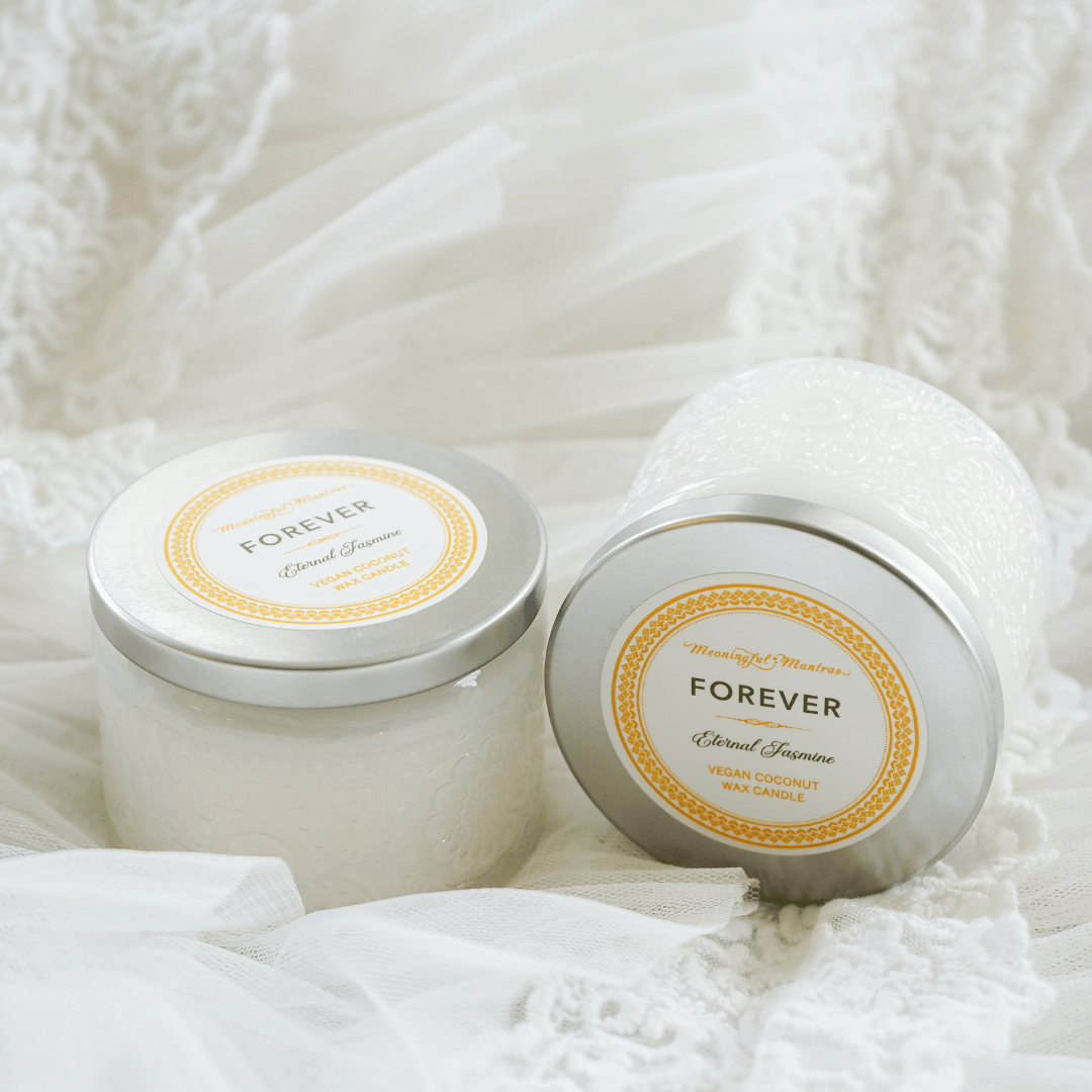 Forever Eternal Jasmine Natural Candle 4oz Ellie Collection - Vegan America