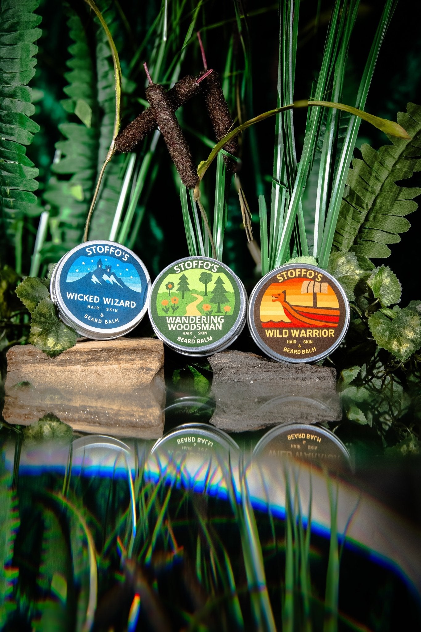 VEGAN WILD WARRIOR • Beard Balm • Cedarwood & Cinnamon Leaf • Shaping wax & facial hair conditioner • Herb Infused with Stinging nettle - Vegan America