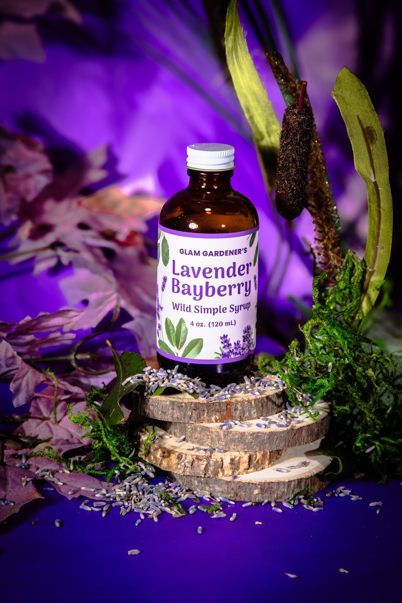 LAVENDER BAYBERRY • Wild Simple Syrup: a wildcrafted & organic liquid sweetener - Vegan America
